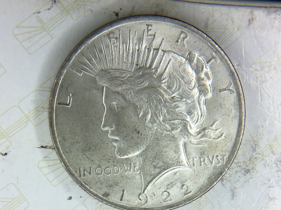 1922 Peace Silver Dollar