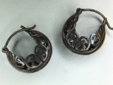 .925 Sterling Silver Ladies Mexico Designer Earrings