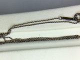 .925 Sterling Silver Ladies 18 Inch Cable Necklace