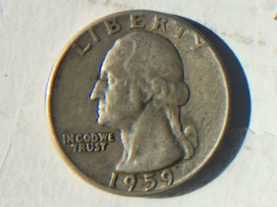 1959 Silver Washington Quarter