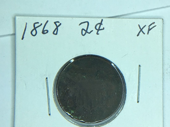 1868 2 Cent Copper