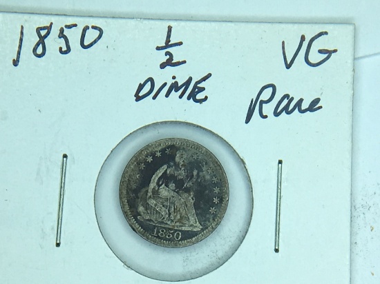 1850 1/2 Dime