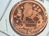 2011 Santa 1 Ounce Copper