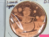 2011 Snowman 1 Ounce Copper