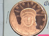 2011 Statue Of Liberty 1 Ounce Copper