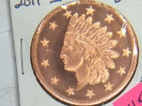 2011 Indian 1 Ounce Copper