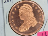 2011 Bust 1 Ounce Copper