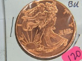 2011 Walking Liberty 1 Ounce Copper