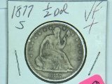 1877 S Seated Liberty Half Dollar