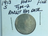 1913 S Type 2 Buffalo Nickel