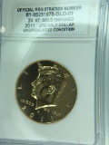 2011 24 KT Gold Enriched Kennedy Half Dollar