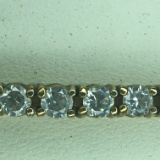 .925 Sterling Silver Bracelet With Gold Overlay