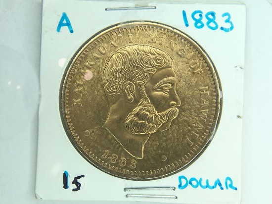 1883 Hawaii $1.00 Coin