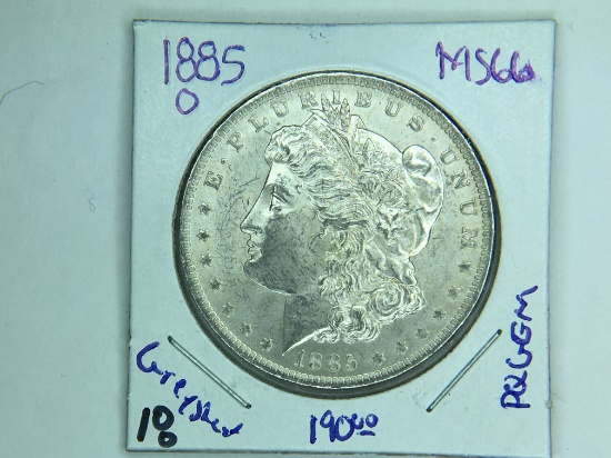 1885 O Morgan Dollar
