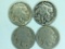 (4) Buffalo Nickels 1935, 1927, (2) No Date