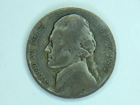 1942 P Silver War Nickel