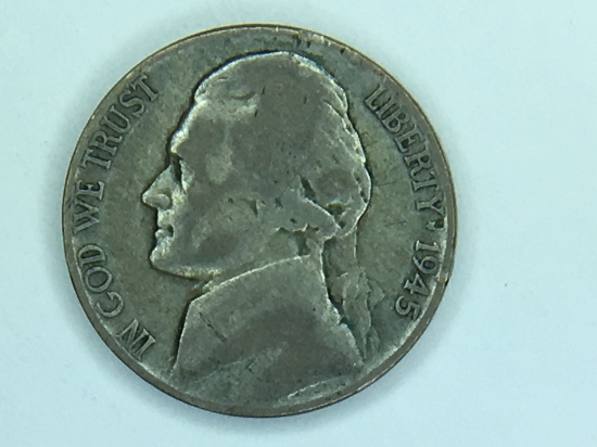 1945 P Silver War Nickel