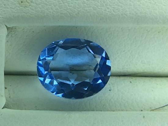 2.9 Carat Oval Cut Swiss Blue Topaz