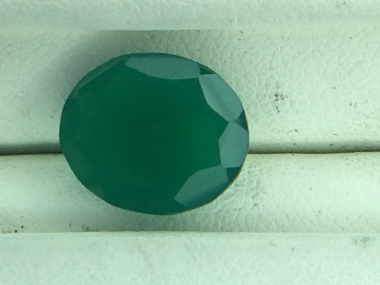 3.45 Carat Oval Cut Emerald