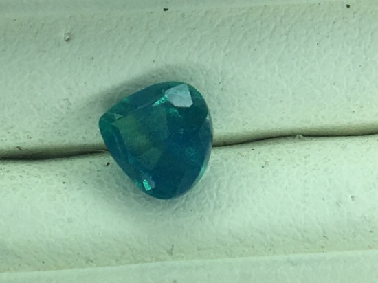 1.13 Carat Heart Shape Green Sapphire
