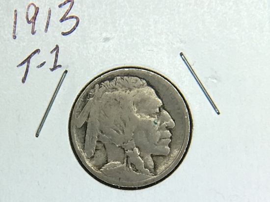 1913 Type 1 Buffalo Nickel