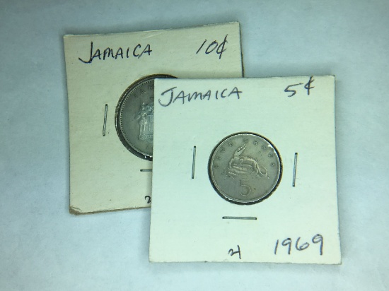 1969 Jamaica 5 Cent & 10 Cent