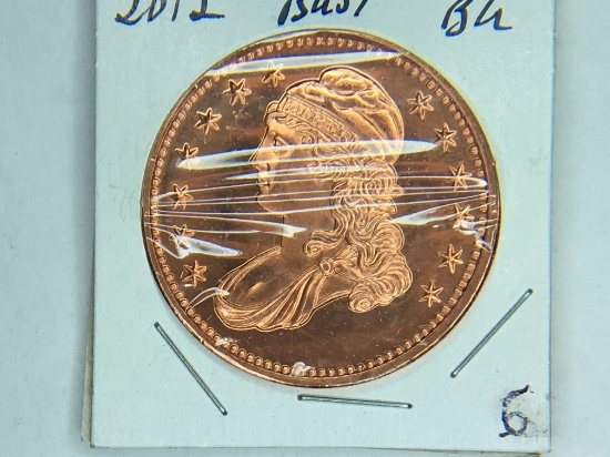 2012 Bust Copper 1 Ounce