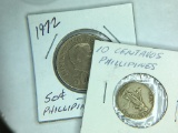 Philipenes 1962 10 Centavos, 1972 50 Cent