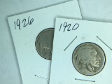 1920, 1926 Buffalo Nickel