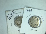 Buffalo Nickels 1935, 1936 D