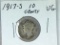 1917 S Mercury Dime