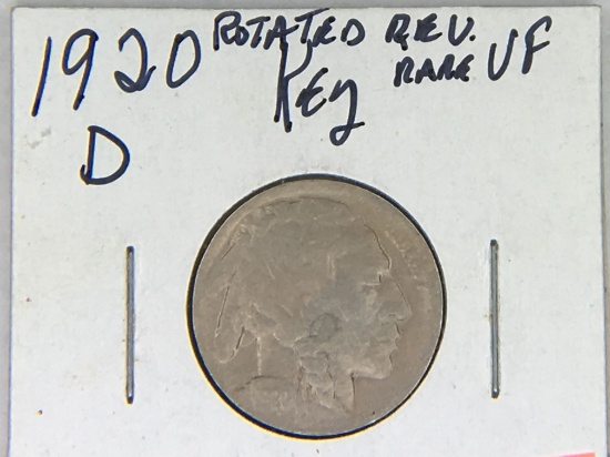 1920 D Buffalo Nickel (rotated Reverse)