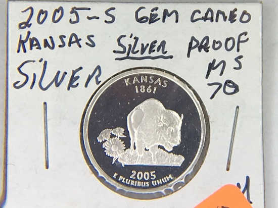 2005 S Silver Washington Quarter (kansas)