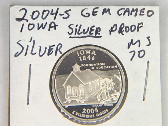 2004 S Silver Washington Quarter (iowa)