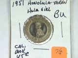 1951 Honolulu Token Rare