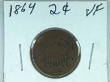 1864 2 Cent Copper