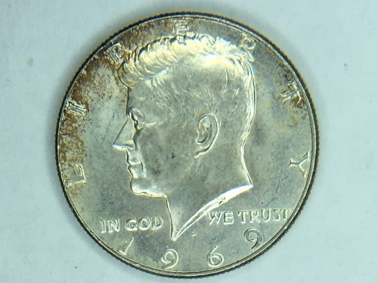 1969 D Silver Kennedy Half Dollar