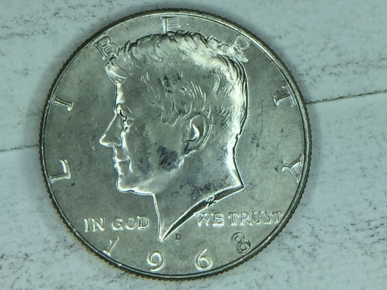 1968 D Kennedy Half Dollar