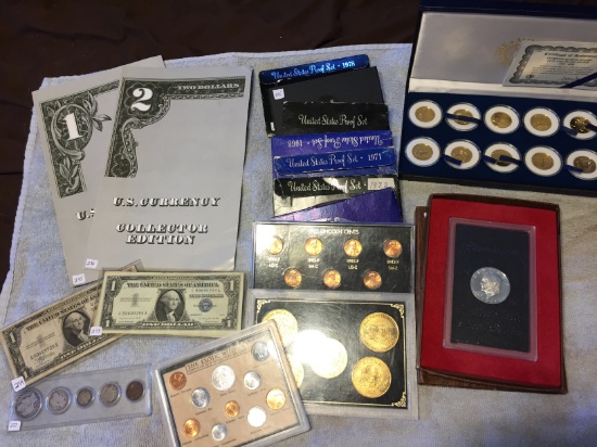 COINS, CURRENCY, BANKNOTES, .925 STERLING & MORE