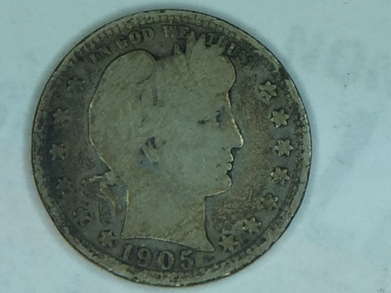 1905 Barber Quarter