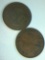 (2) British Half Pennies 1941, 1965