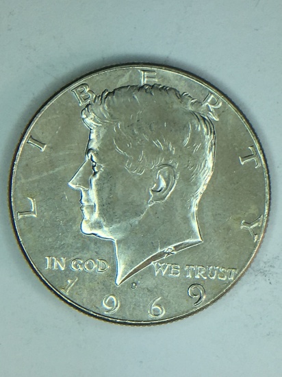 1969 D Kennedy Half Dollar