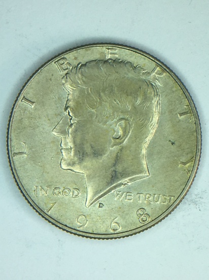 1968 D Kennedy Half Dollar