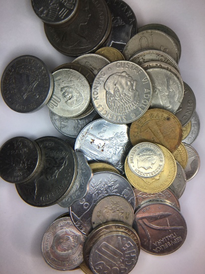 Bag Of Unsearched Foreign Coins