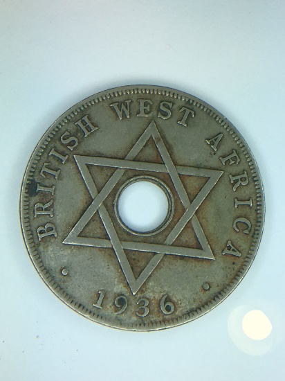 1936 British West Africa 1 Penny