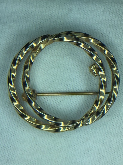 Gold Colored Brooch