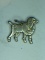.925 Sterling Silver Poodle Charm