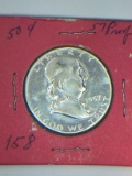 1957 – P Franklin Half Dollar