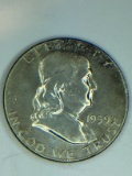 1959 – P Franklin Half Dollar