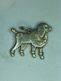 .925 Sterling Silver Poodle Charm